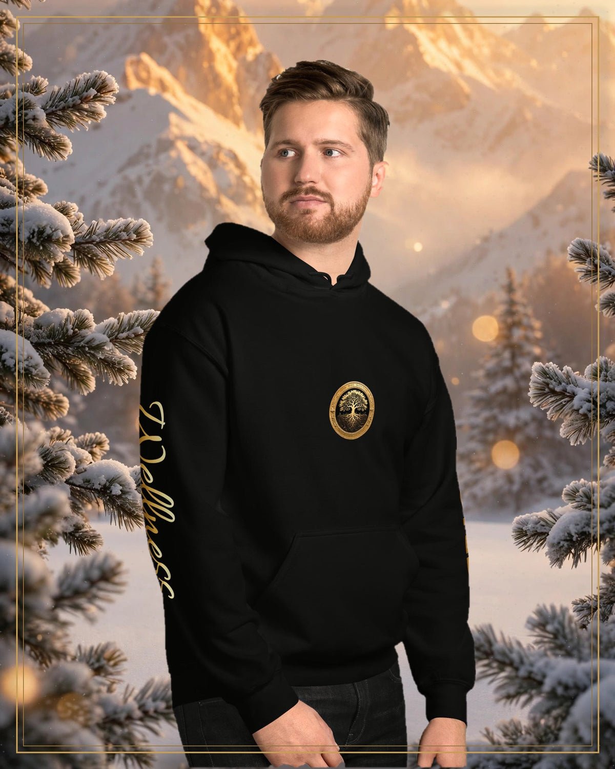 Winter-treated gallery frame — Rooted Goods — Heavyweight Hoodie