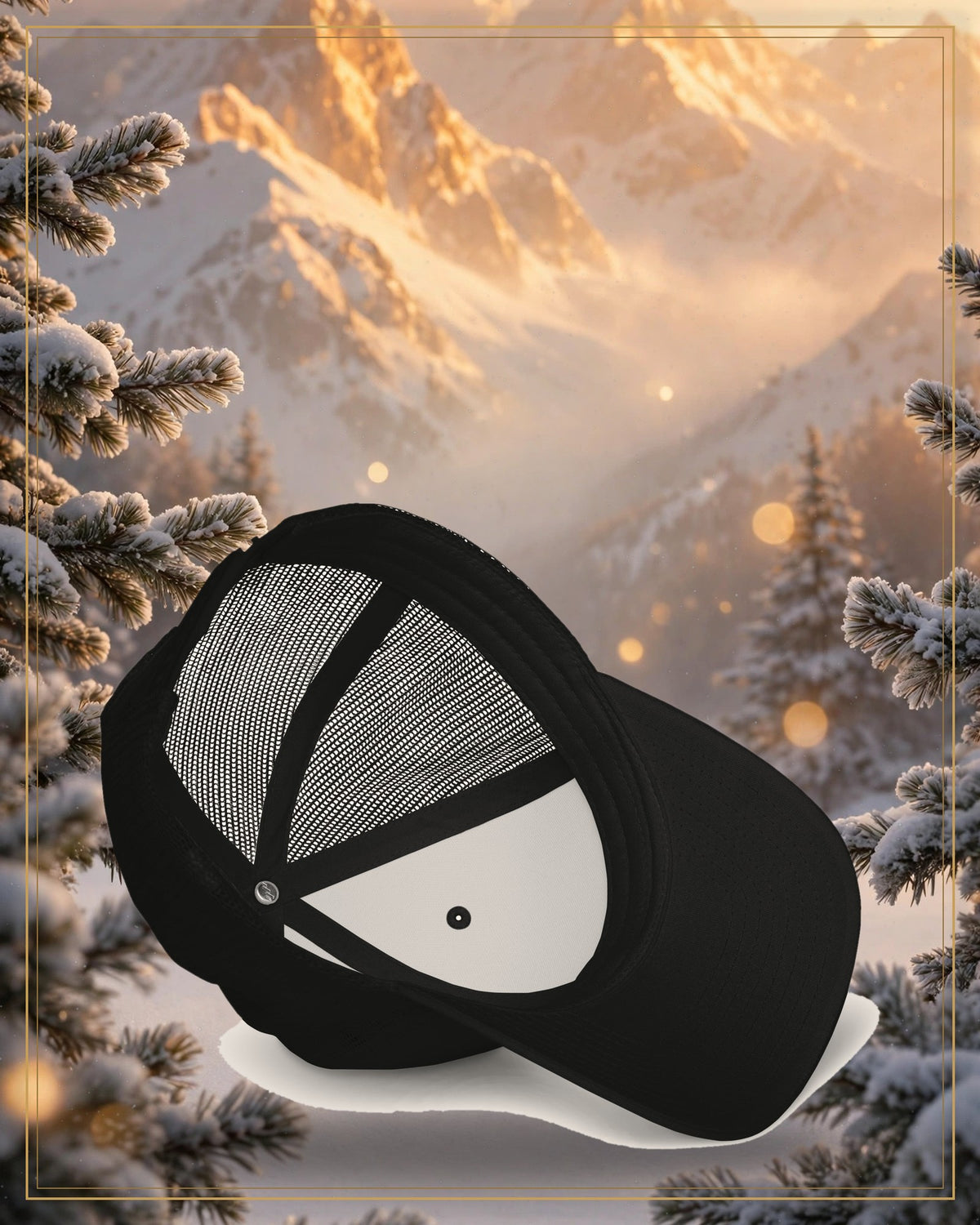 Winter-treated gallery frame — Rooted Goods Trucker Hat
