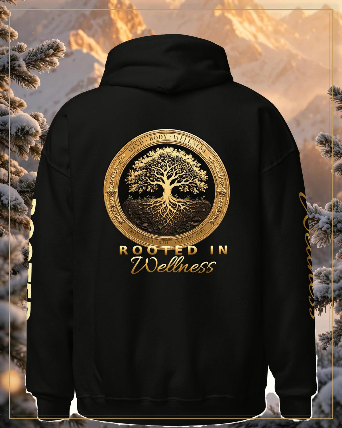 Winter-treated gallery frame — Rooted Goods — Heavyweight Hoodie