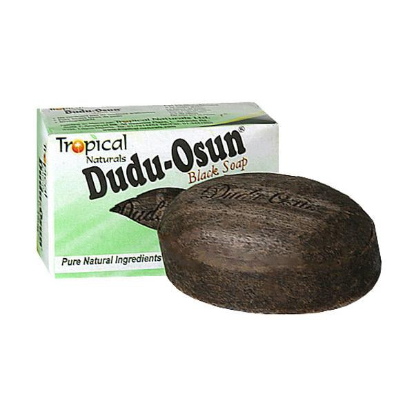 Dudu-Osun African Black Soap by Tropical Naturals - box and bar