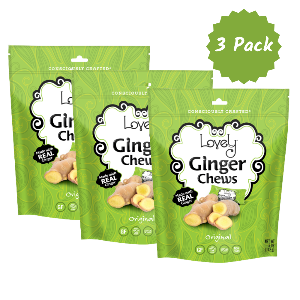 Lovely Candy Company Original Ginger Chews bags