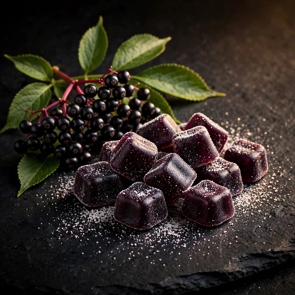 Elderberry Gummies — Black Elderberry, 60 Gummies — elderberry gummies with fresh elderberries