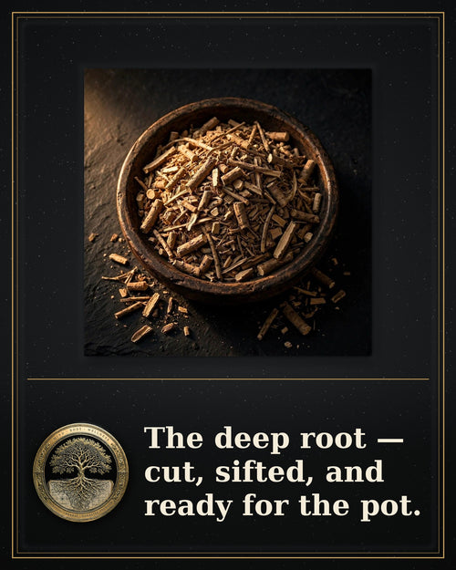 Rooted Goods Co. — Burdock Root — Organic, Cut & Sifted, 4 oz
