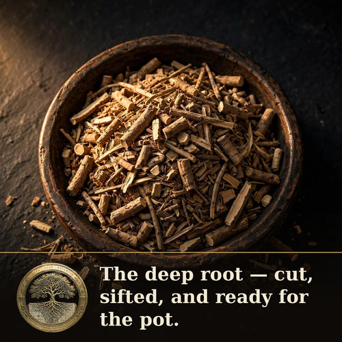 Burdock Root — Organic, Cut & Sifted, 4 oz — Rooted Goods Co. advertisement