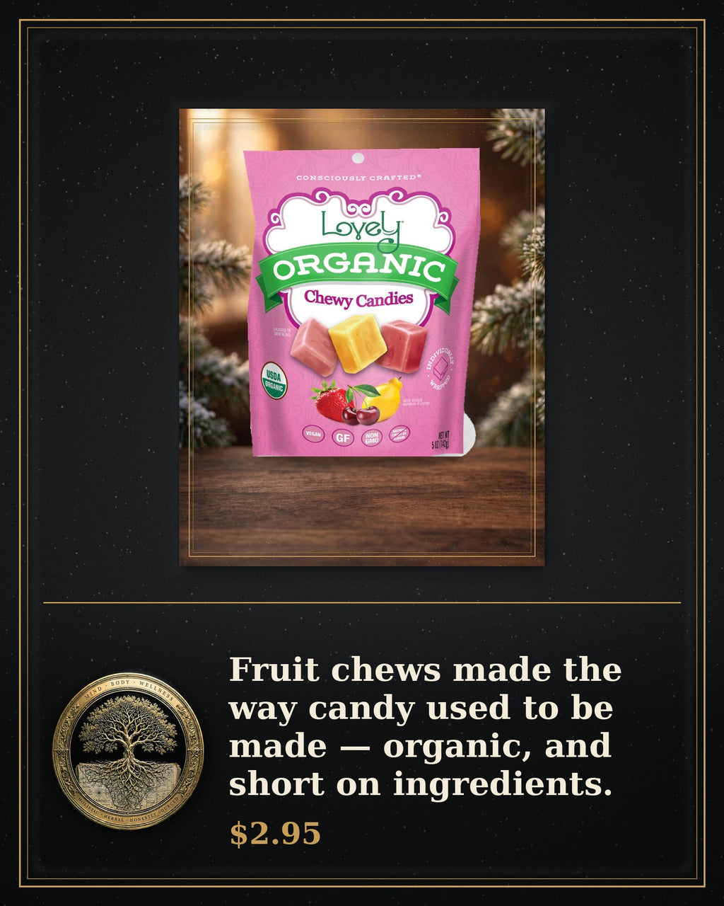 Rooted Goods Co. — Organic Chewy Candies — Single Bag, 1.8 oz